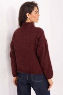 Sweter Damski Model MI-SW-WM218.02 Bordo - Italy Moda Italy Moda