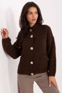 Sweter Damski Model MI-SW-WM218.02 Dark Brown - Italy Moda Italy Moda