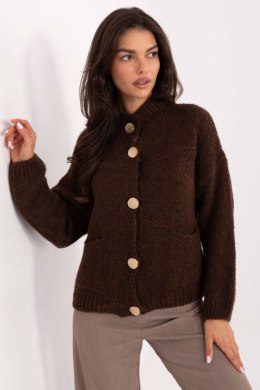 Sweter Damski Model MI-SW-WM218.02 Dark Brown - Italy Moda Italy Moda