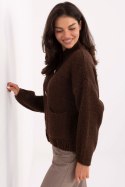 Sweter Damski Model MI-SW-WM218.02 Dark Brown - Italy Moda Italy Moda