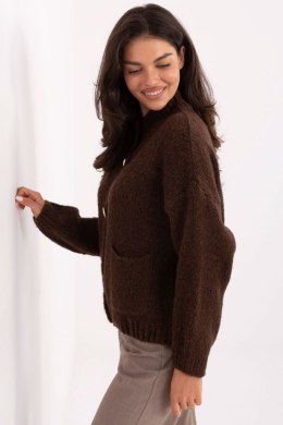 Sweter Damski Model MI-SW-WM218.02 Dark Brown - Italy Moda Italy Moda