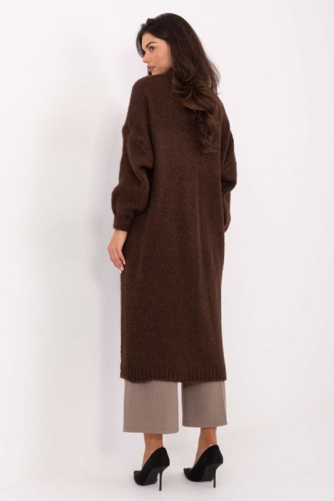 Sweter Kardigan Model MI-SW-WM6155.82 Dark Brown - Italy Moda Italy Moda Sweter Kardigan Model MI-SW-WM6155.82 Dark Brown - Italy Moda Italy Moda