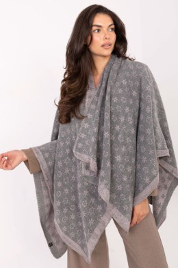 Sweter Ponczo Model AT-PN-7661.89 Grey/Pink - Factory Price Factory Price
