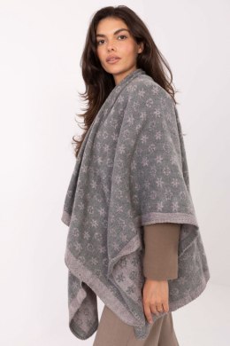 Sweter Ponczo Model AT-PN-7661.89 Grey/Pink - Factory Price Factory Price