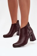 Botki Model Ivessara OL21-2 Bordo - Step in style Step in style