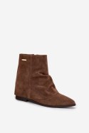 Botki Model Tavella JJ85P Brown - Step in style Step in style