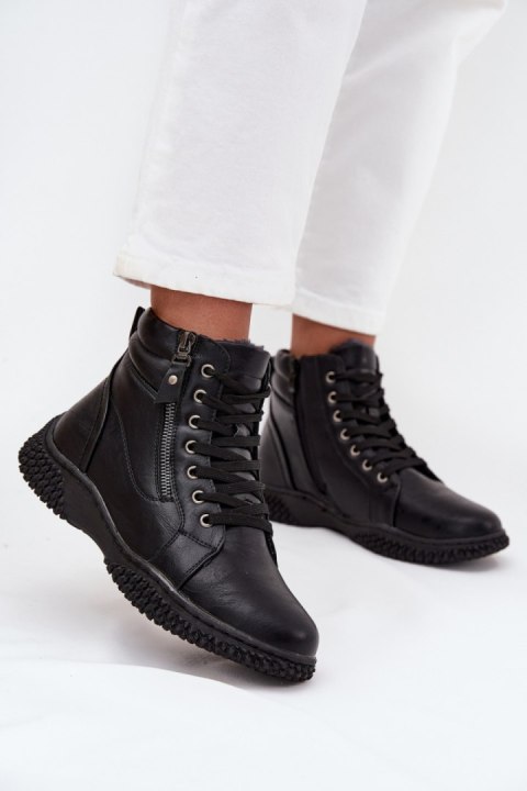 Botki Model Ulverina 24BT02-7978 Black - Step in style Step in style