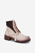 Botki Model Vinceza 58559 Beige - Step in style Step in style