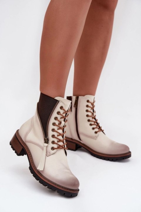 Botki Model Vinceza 58559 Beige - Step in style Step in style Botki Model Vinceza 58559 Beige - Step in style Step in style