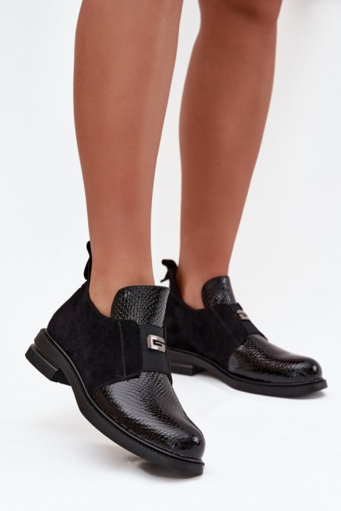 Botki Model Vinceza 58560 Black Lakier - Step in style Step in style