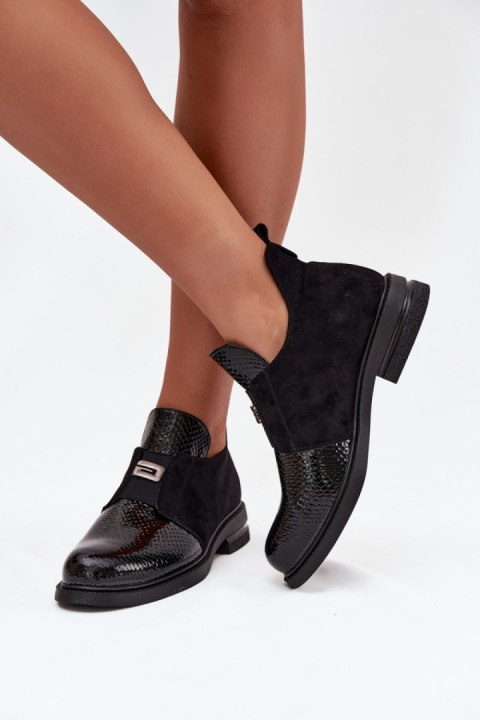 Botki Model Vinceza 58560 Black Lakier - Step in style Step in style Botki Model Vinceza 58560 Black Lakier - Step in style Step in style