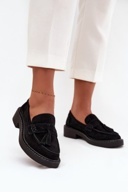 Mokasyny Model DA TW107 Black - Step in style Step in style