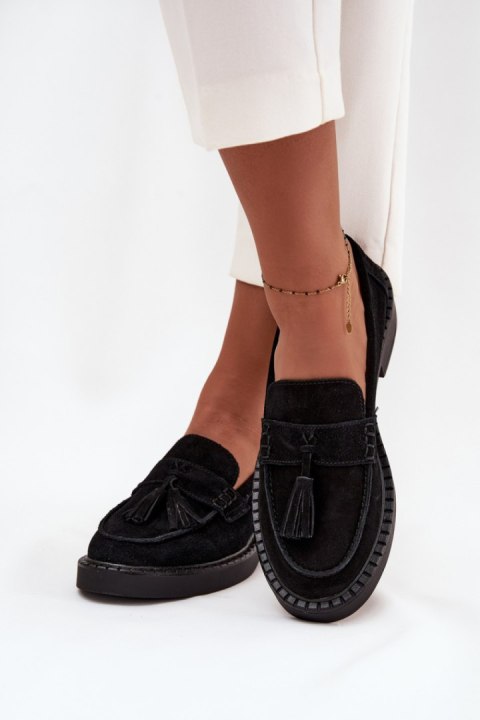 Mokasyny Model DA TW107 Black - Step in style Step in style Mokasyny Model DA TW107 Black - Step in style Step in style