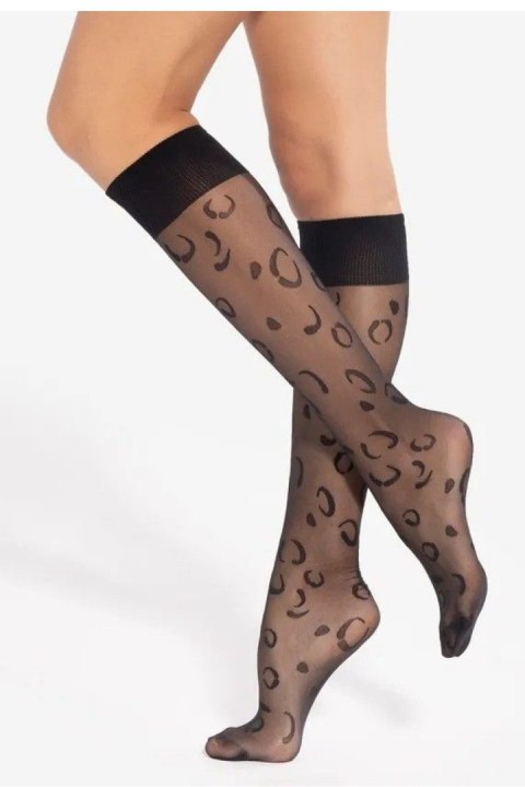 Podkolanówki Model Trendy Line 15 20 Den Black - Gatta Gatta Podkolanówki Model Trendy Line 15 20 Den Black - Gatta Gatta