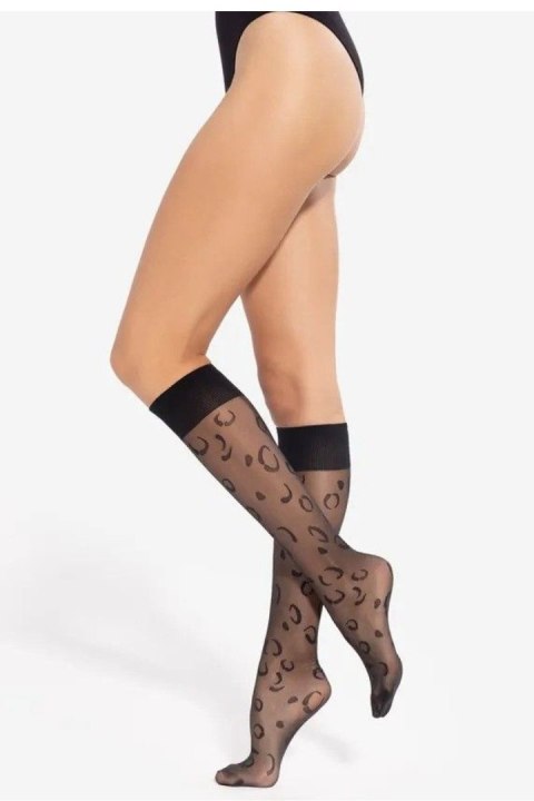 Podkolanówki Model Trendy Line 15 20 Den Black - Gatta Gatta Podkolanówki Model Trendy Line 15 20 Den Black - Gatta Gatta