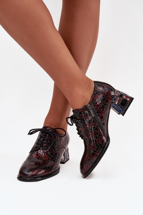 Półbuty Model Artiker 57C0073 Bordo - Step in style Step in style