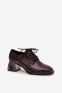 Półbuty Model Artiker 57C0073 Bordo - Step in style Step in style