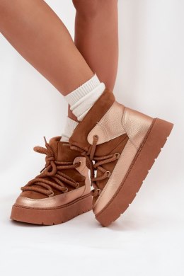 Śniegowce Model Xarina 6483 Camel - Step in style Step in style