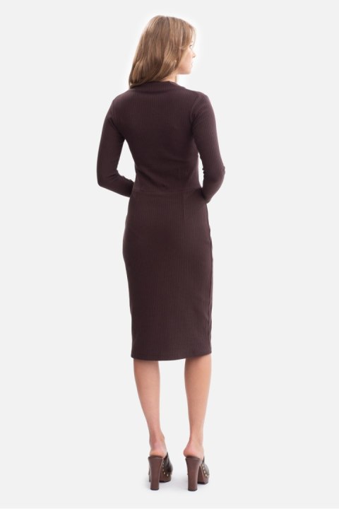 Sukienka Model B307 Gorzka Czekolada - BeWear BeWear