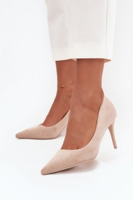 Szpilki Model Elvessa LE141P Beige - Step in style Step in style