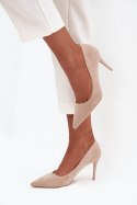 Szpilki Model Elvessa LE141P Beige - Step in style Step in style