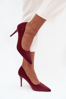 Szpilki Model Elvessa LE141P Bordo - Step in style Step in style