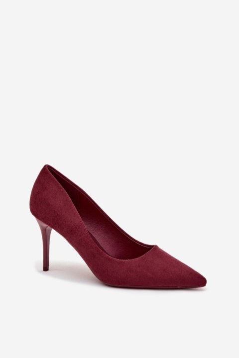 Szpilki Model Elvessa LE141P Bordo - Step in style Step in style Szpilki Model Elvessa LE141P Bordo - Step in style Step in style