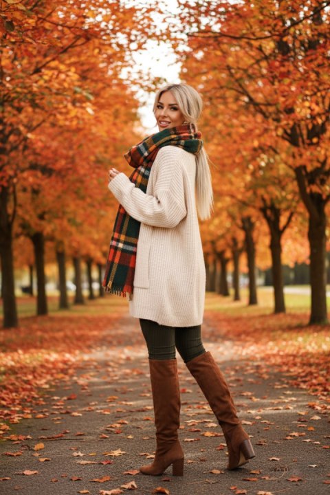 619-2 Wygodny i elegancki prążkowany kombinezon damski z dekoltem - khaki