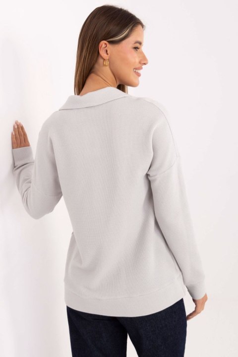 Bluzka Model LK-BZ-510126.00 Light Grey - Lakerta Lakerta