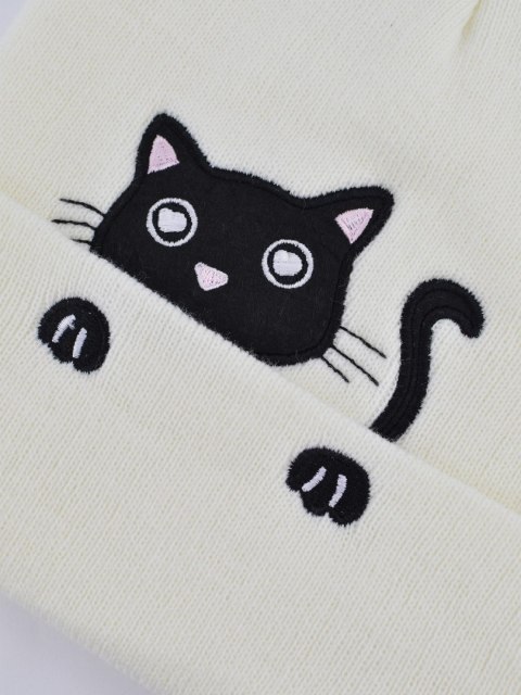 CZAPKA ZIMOWA CZ099 DZIEWCZĘCA KOT NOVITI