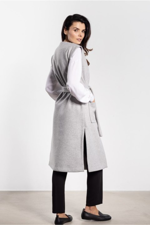 Kamizelka Damska Model A753 Grey - awama Awama Kamizelka Damska Model A753 Grey - awama Awama