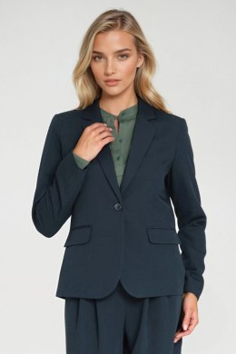 Klasyczny żakiet na jeden guzik Z83 Navy - Nife Nife