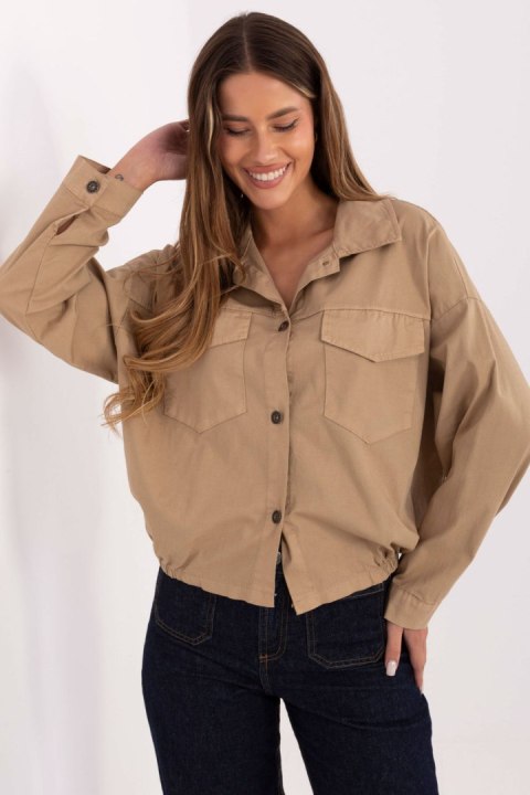 Koszula Damska Model IT-KS-FL9273.86 Camel - Rue Paris Rue Paris