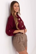 Koszula Damska Model MI-KS-4192.34 Bordo - Rue Paris Rue Paris