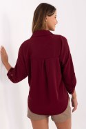 Koszula Damska Model MI-KS-4192.34 Bordo - Rue Paris Rue Paris