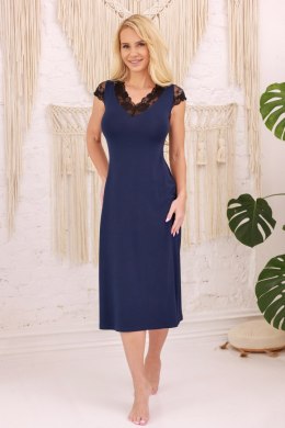 Koszulka nocna Halka Model Langu wiskoza Navy Blue - Kalimo Kalimo