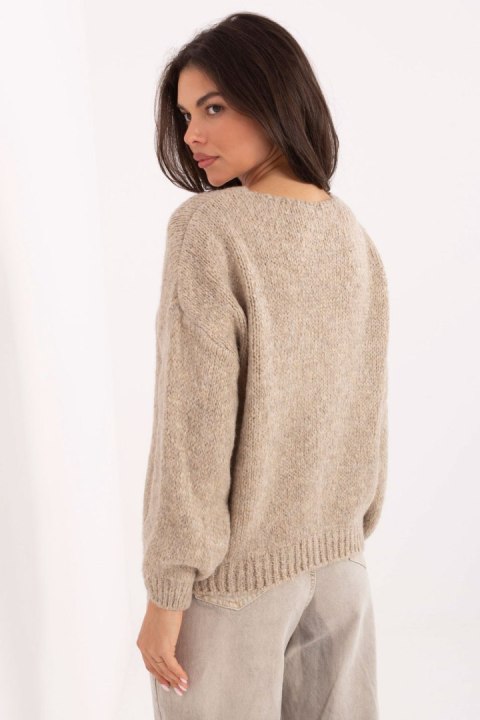 Sweter Damski Model MI-SW-0309.89 Beige - Rue Paris Rue Paris