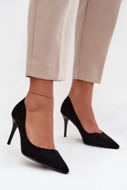 Szpilki Model Elvessa LE141P Black - Step in style Step in style