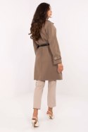 Płaszcz Damski Model IT-PL-FL5712.84 Dark Beige - Rue Paris Rue Paris