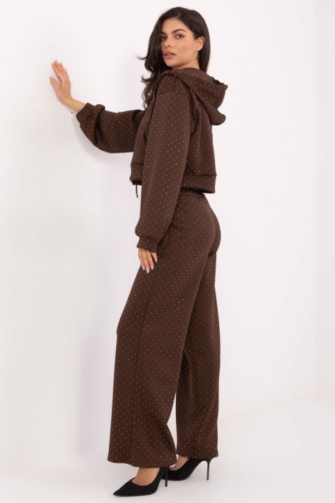 Spodnie Komplet Model IT-KMPL-21709.18 Brown - Rue Paris Rue Paris
