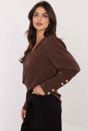 Bluzka Model MI-BZ-M721.38 Dark Brown - Italy Moda Italy Moda