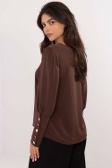 Bluzka Model MI-BZ-M721.38 Dark Brown - Italy Moda Italy Moda