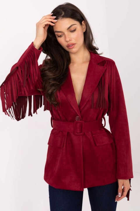 Marynarka Model IT-PL-5792.33 Bordo - Rue Paris Rue Paris