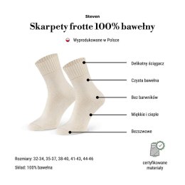 SKARPETY DAMSKIE FROTTE 199 NATURALNE 100 % BAWEŁNA STEVEN