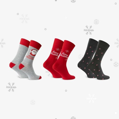 SKARPETY MĘSKIE 196 ŚWIĄTECZNE BOX 3PAK STEVEN