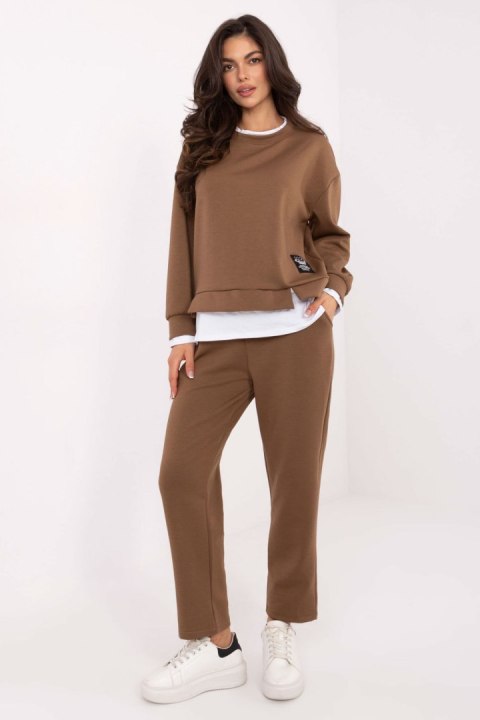 Spodnie Komplet Model IT-KMPL-9237.76 Camel - Rue Paris Rue Paris