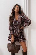 Sukienka Model Anna Krótka 404841335 Brown Check - LaBalancia LaBalancia