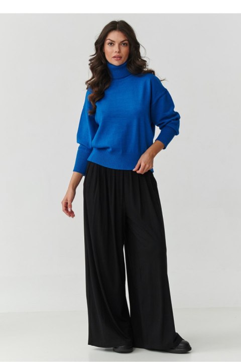 Golf Damski Model S165 Blue Jeans - Makadamia Makadamia