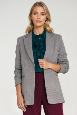 Marynarka z zakładkami na rękawach Z86 Pepitko - Nife Nife