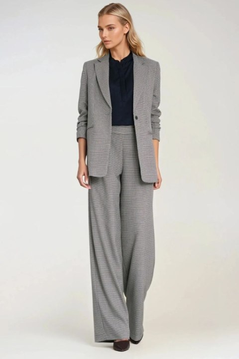 Marynarka z zakładkami na rękawach Z86 Pepitko - Nife Nife